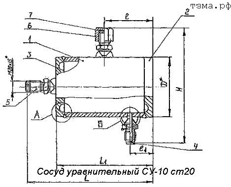 Сосуд уравнительный СУ-10 ст20